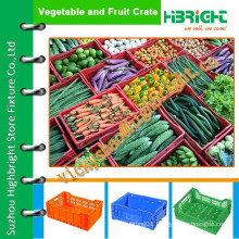 vegetable plastic crate for morning market/logistics crates for agriculture